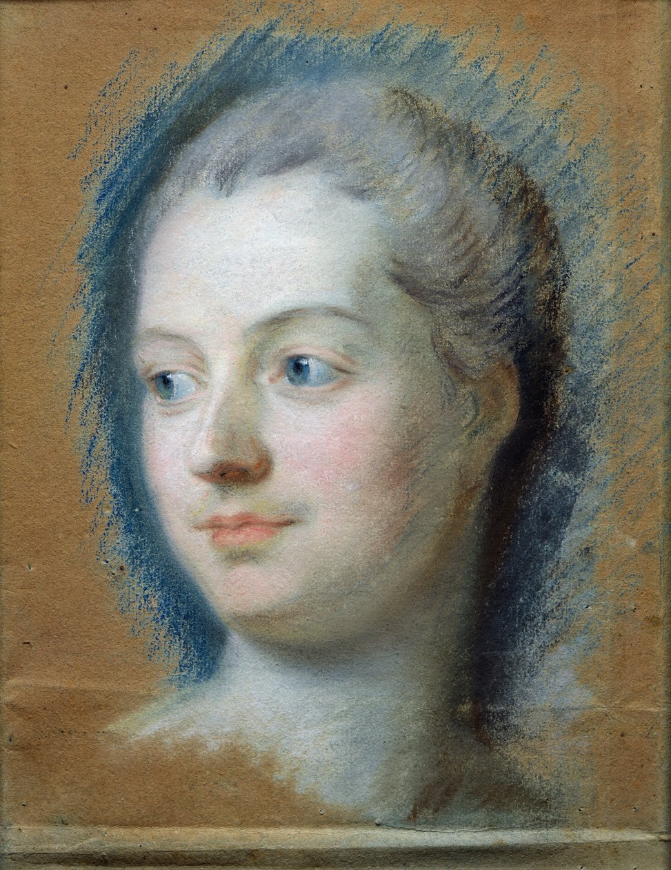 Portrett av Madame de Pompadour (1721-64) 1752 (pastell på papir) av Maurice Quentin de La Tour