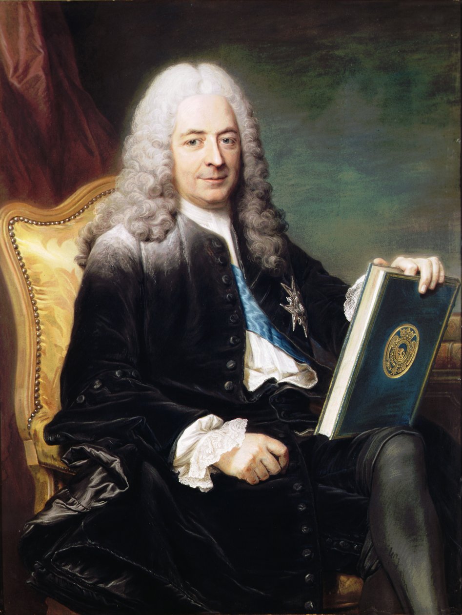 Portrett av Philibert Orry (1689-1747) greve av Vignory av Maurice Quentin de La Tour