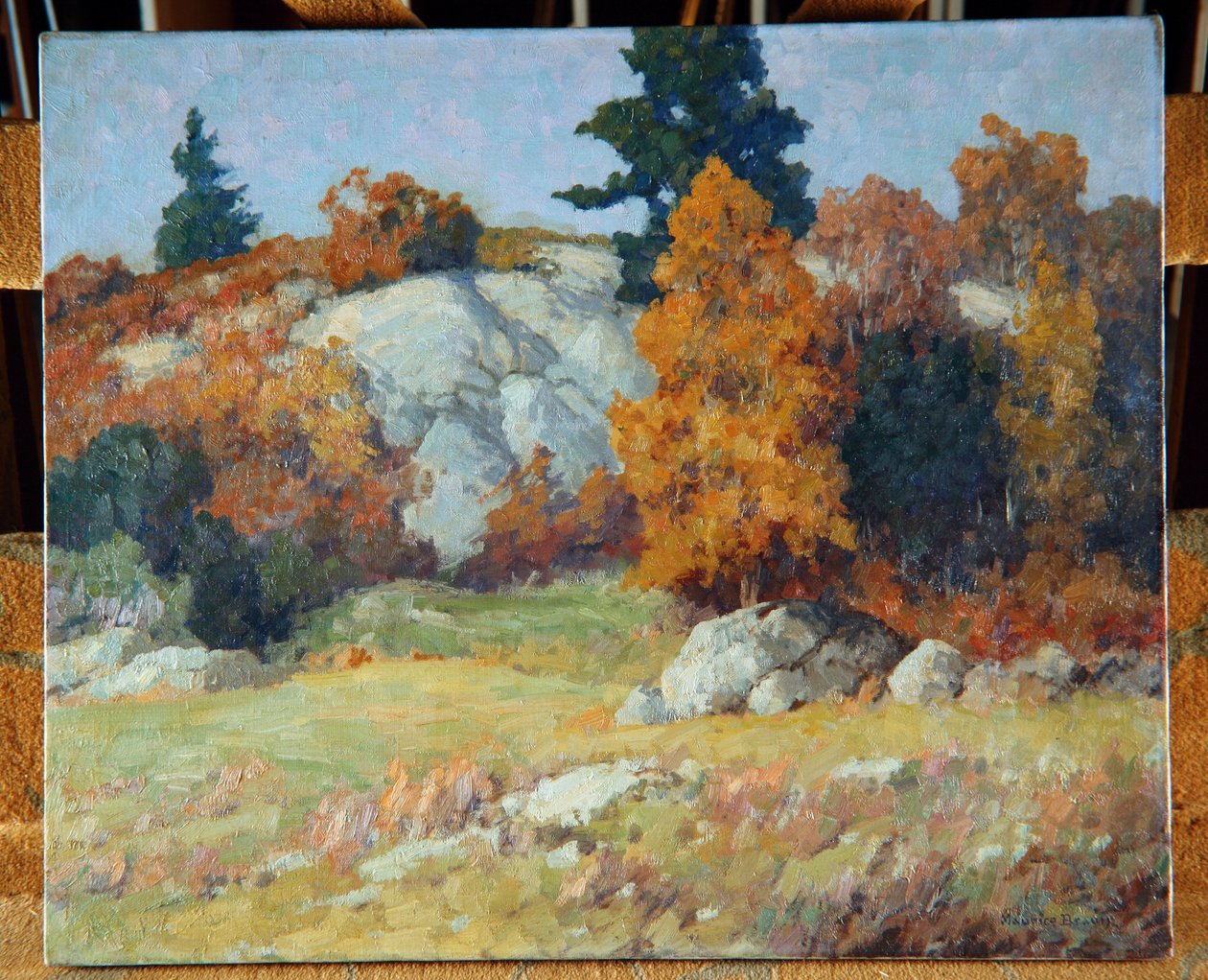 Steinhylle om høsten, ca. 1929 av Maurice Braun