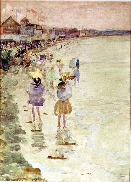Crescent Beach av Maurice Brazil Prendergast