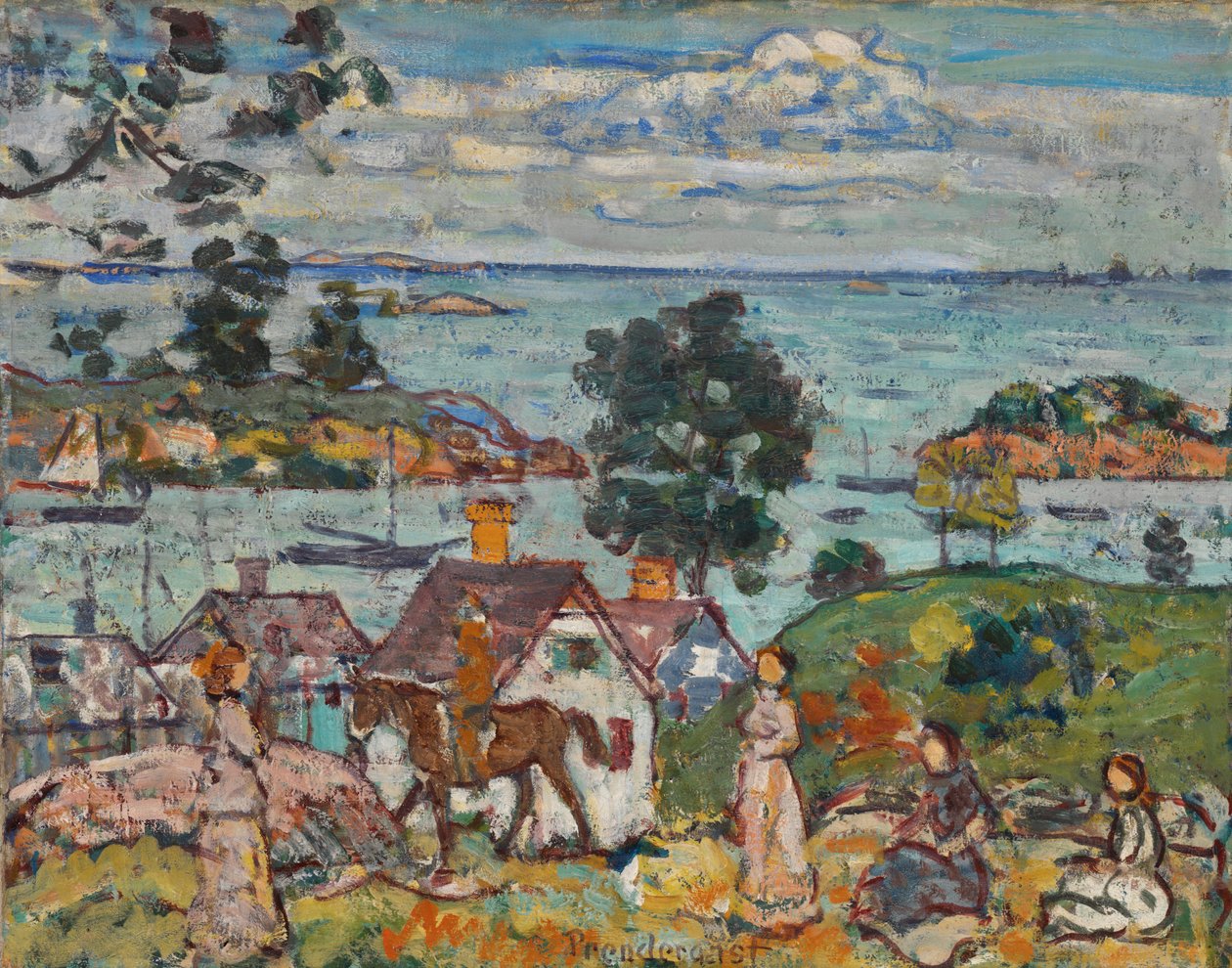 Gloucester havn av Maurice Brazil Prendergast