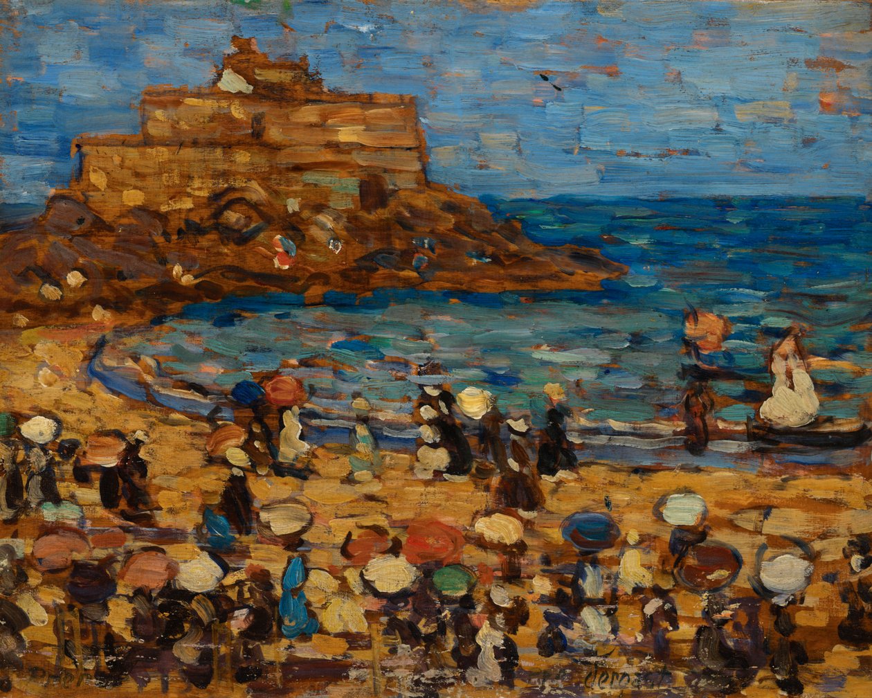 Sjølandskap – St. Mâlo av Maurice Brazil Prendergast