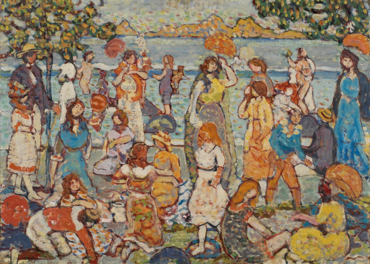 Stranda av Maurice Brazil Prendergast