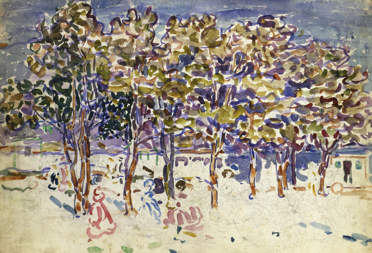 Trær, 1918. av Maurice Brazil Prendergast