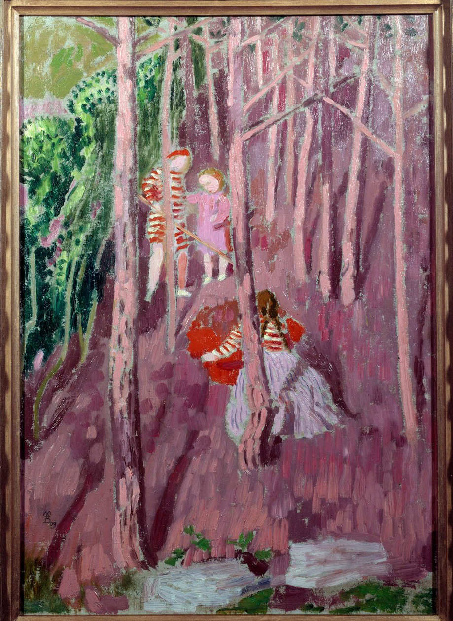Barn i Silencio-skogen av Maurice Denis