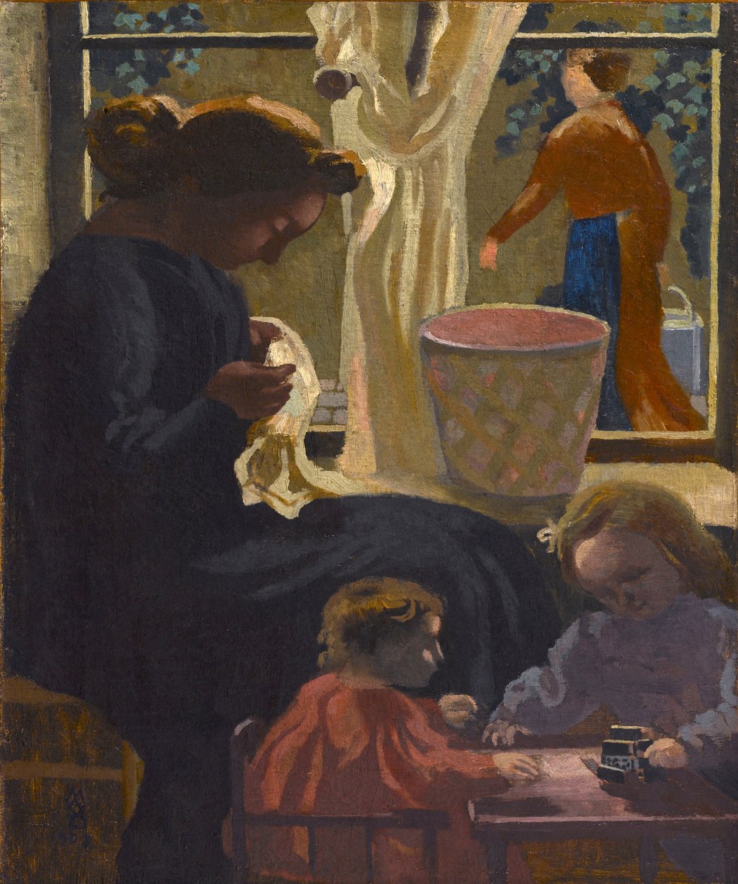 Intimitet eller Ravaudeuse ved vinduet, 1903. av Maurice Denis