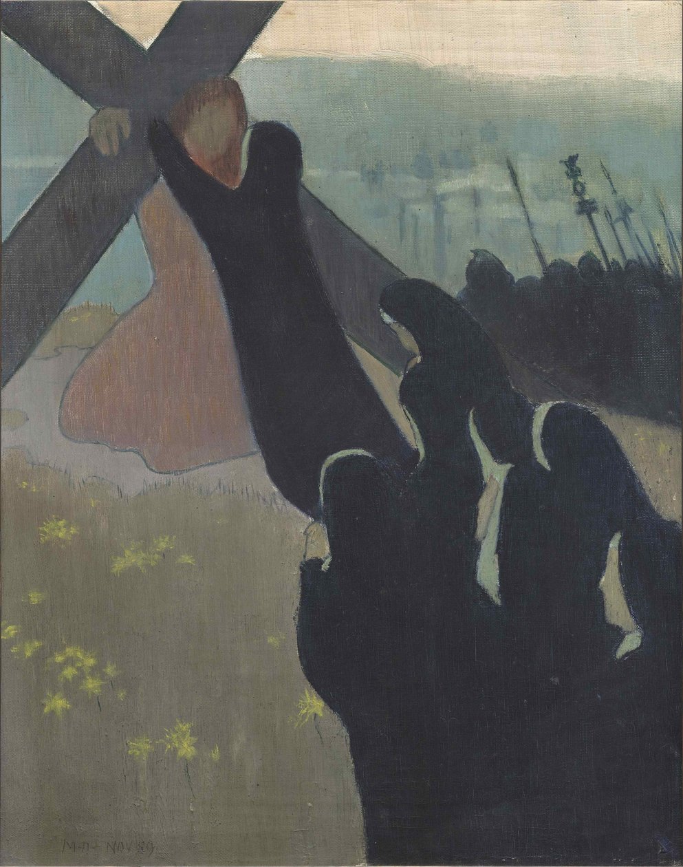 Golgata eller oppstigning til Golgata, 1889. av Maurice Denis