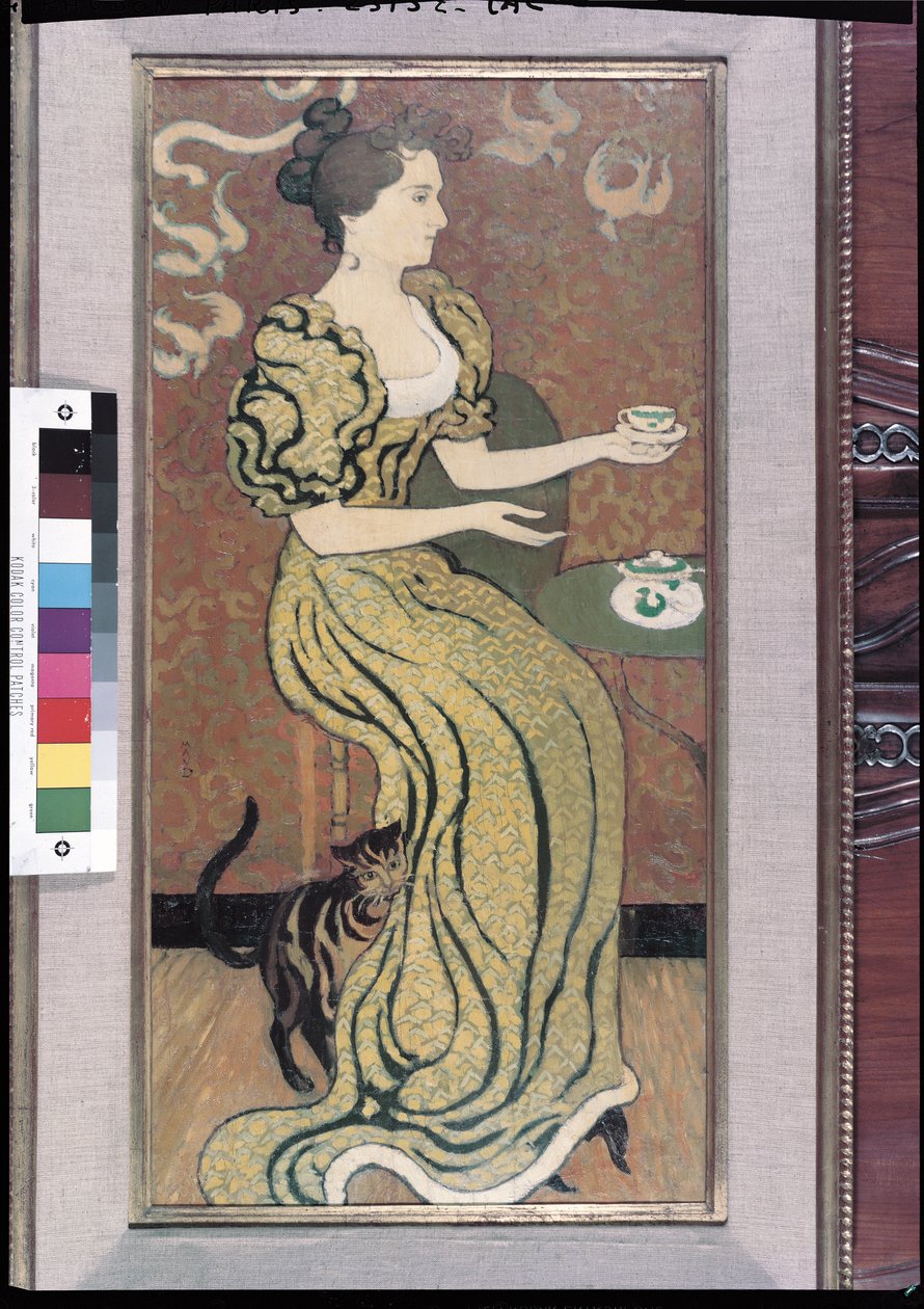 Madame Ranson og hennes katt, ca. 1892 av Maurice Denis