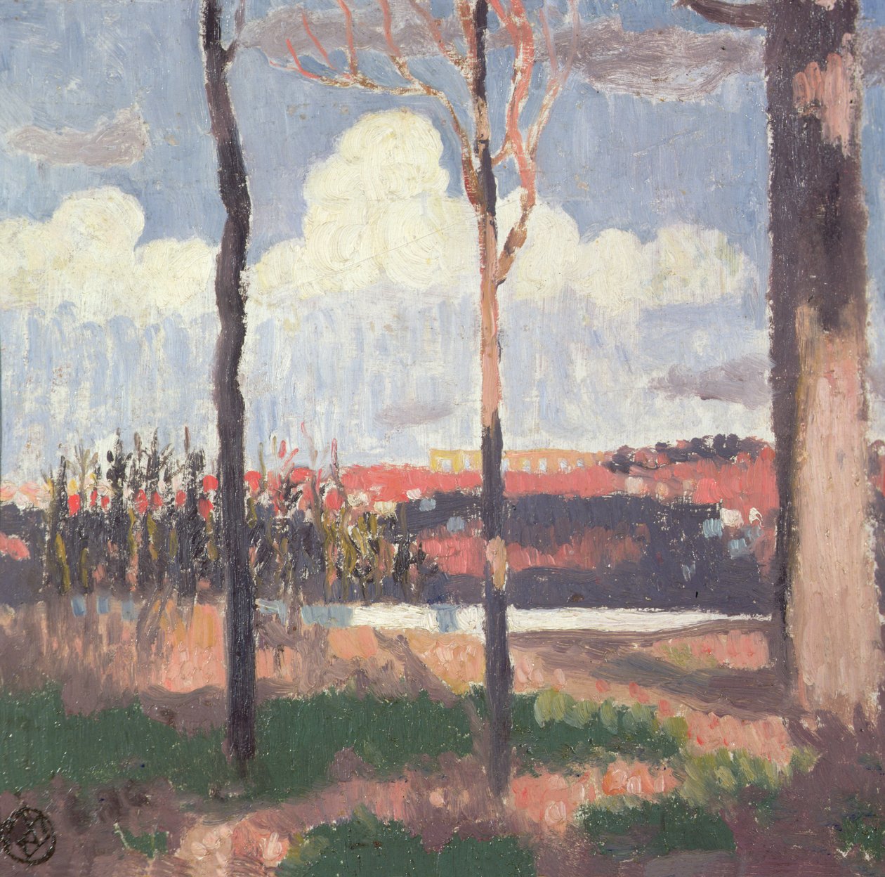 Marly Aqueduct sett fra Pecq av Maurice Denis