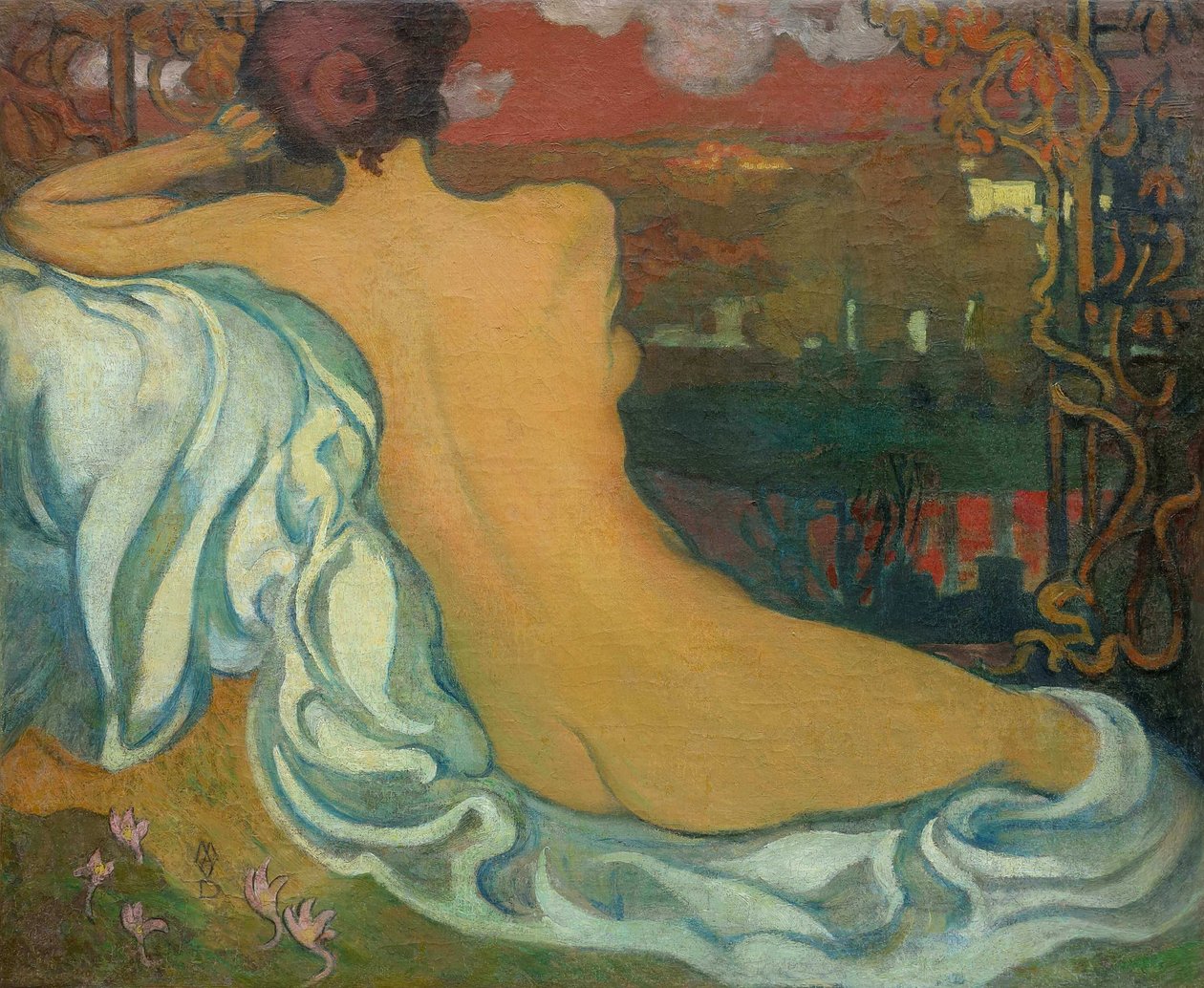 Naken i skumringen, ca 1892. av Maurice Denis
