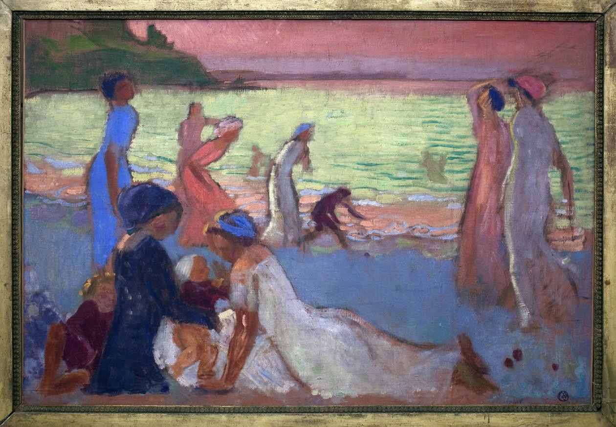 Septemberkveld på stranden i Trestignel av Maurice Denis