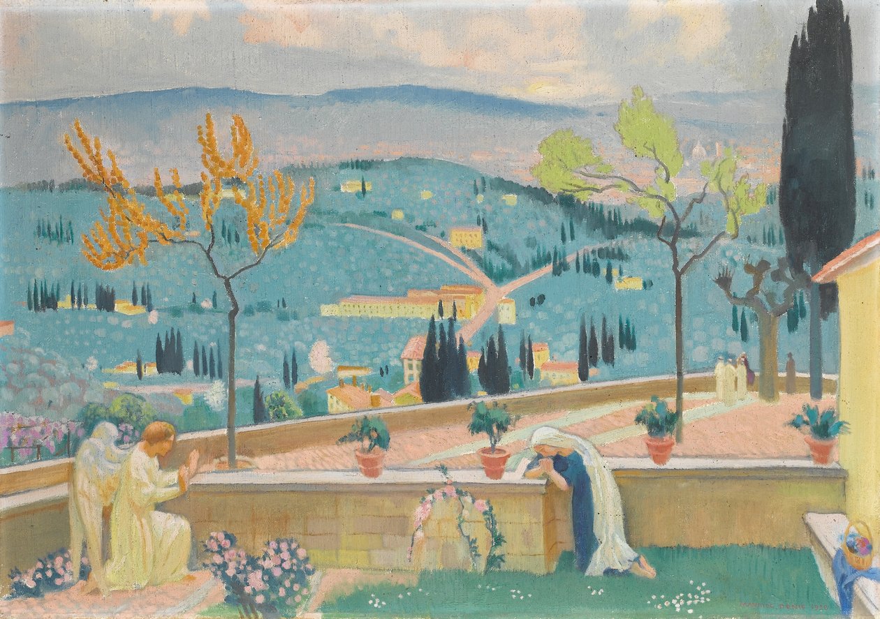 Bebudelsen i Fiesole, 1928 av Maurice Denis