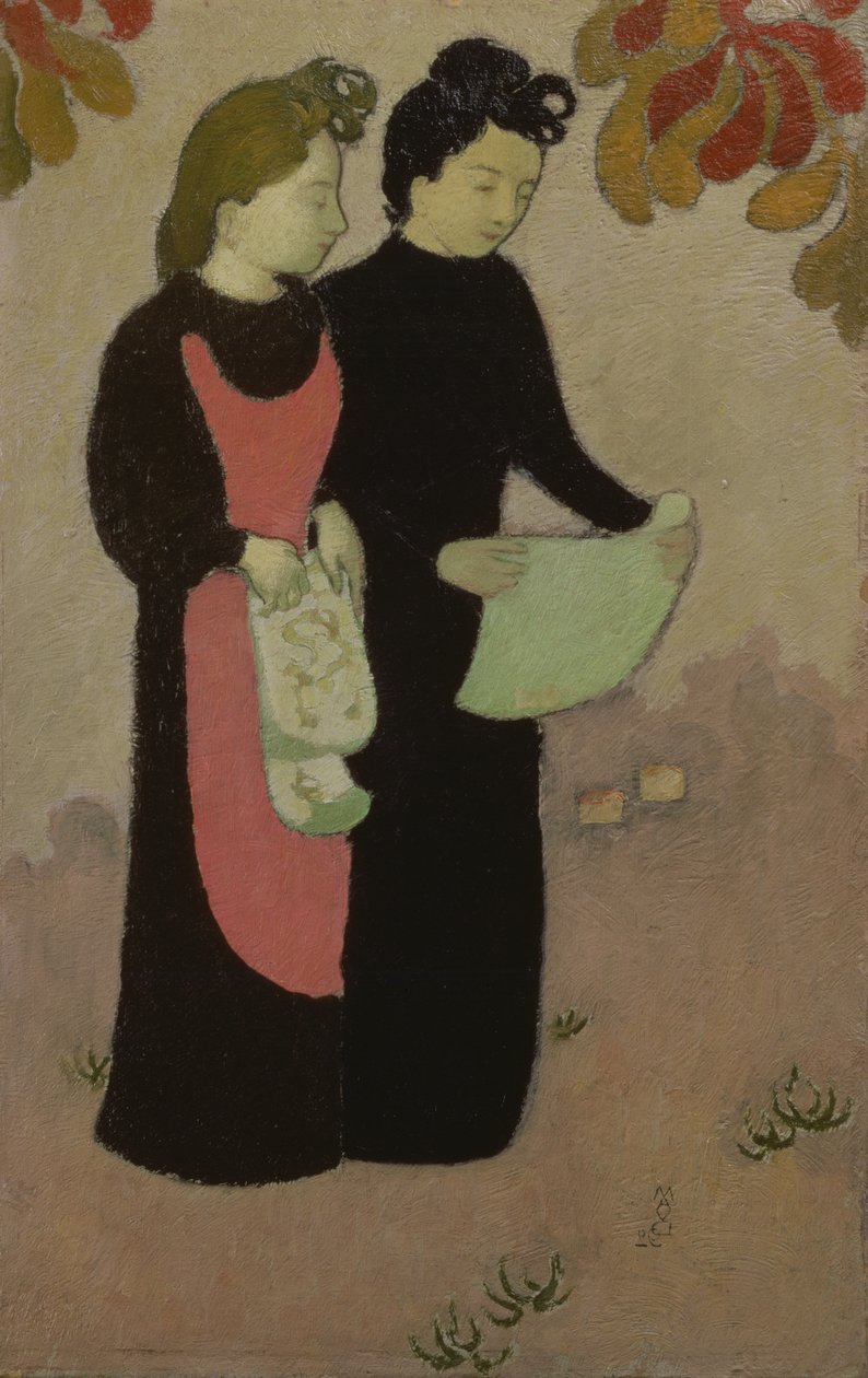 De to søstre, 1892 (panel) av Maurice Denis