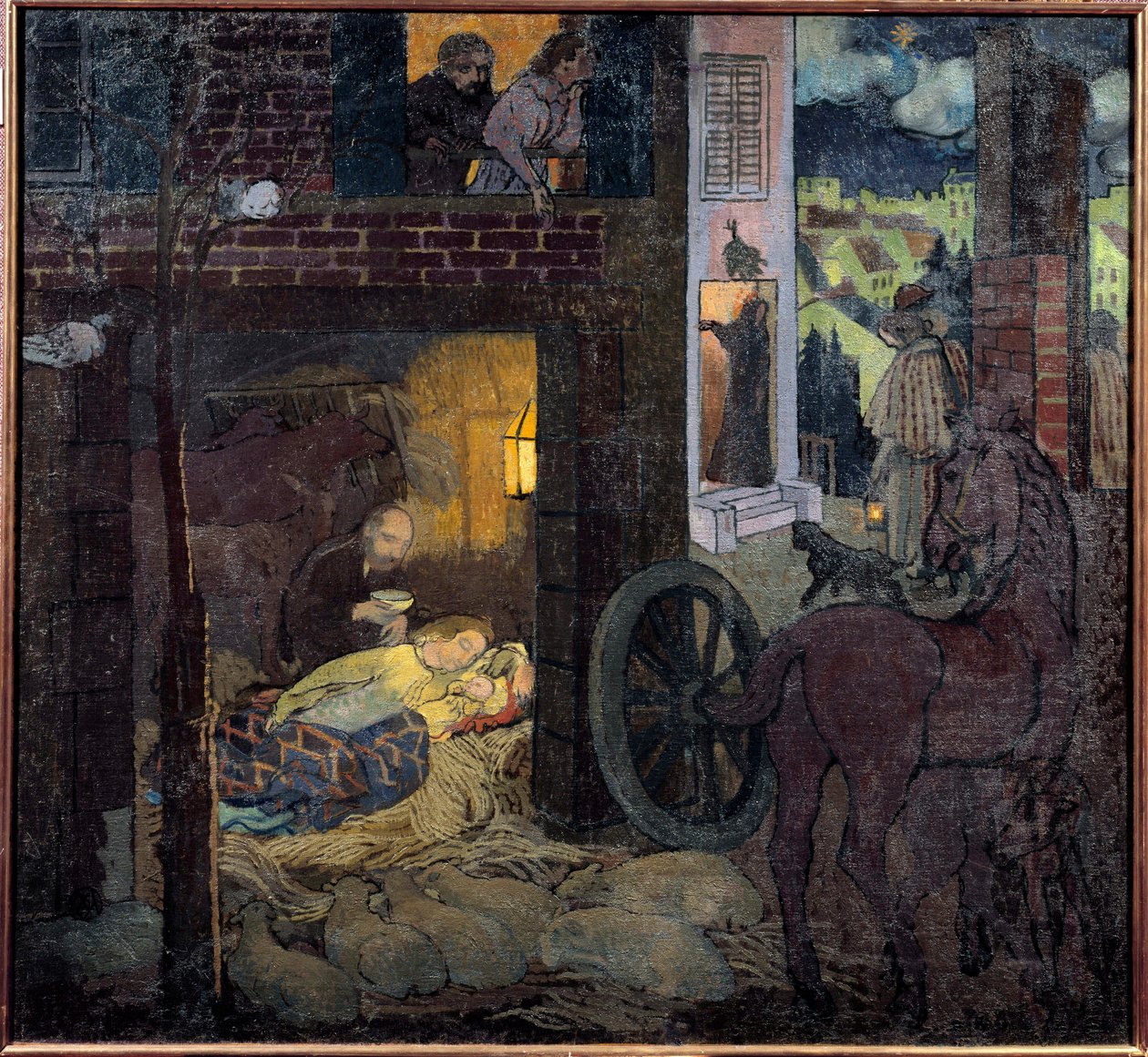 Fødselen, 1900-tallet (olje på lerret) av Maurice Denis