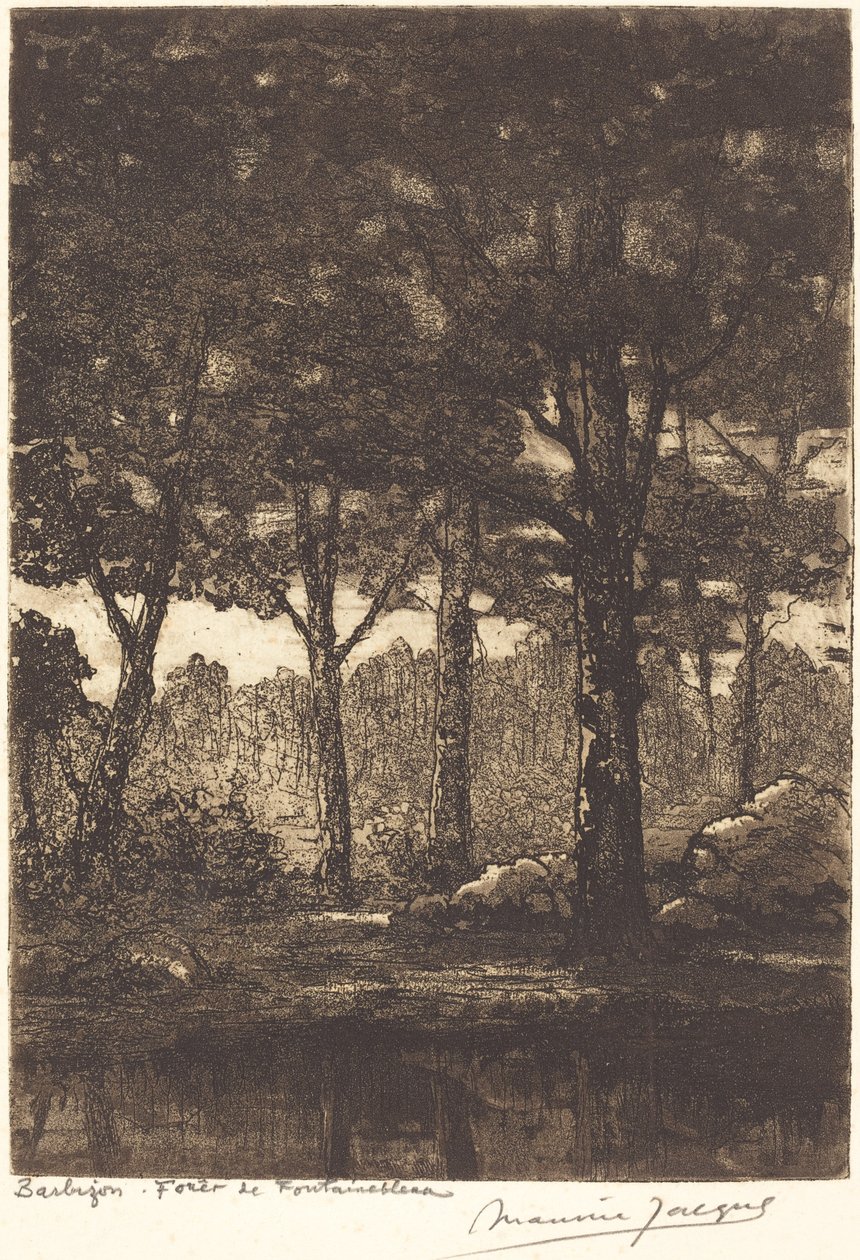 Barbizon: Forest of Fontainebleau av Maurice Jacque
