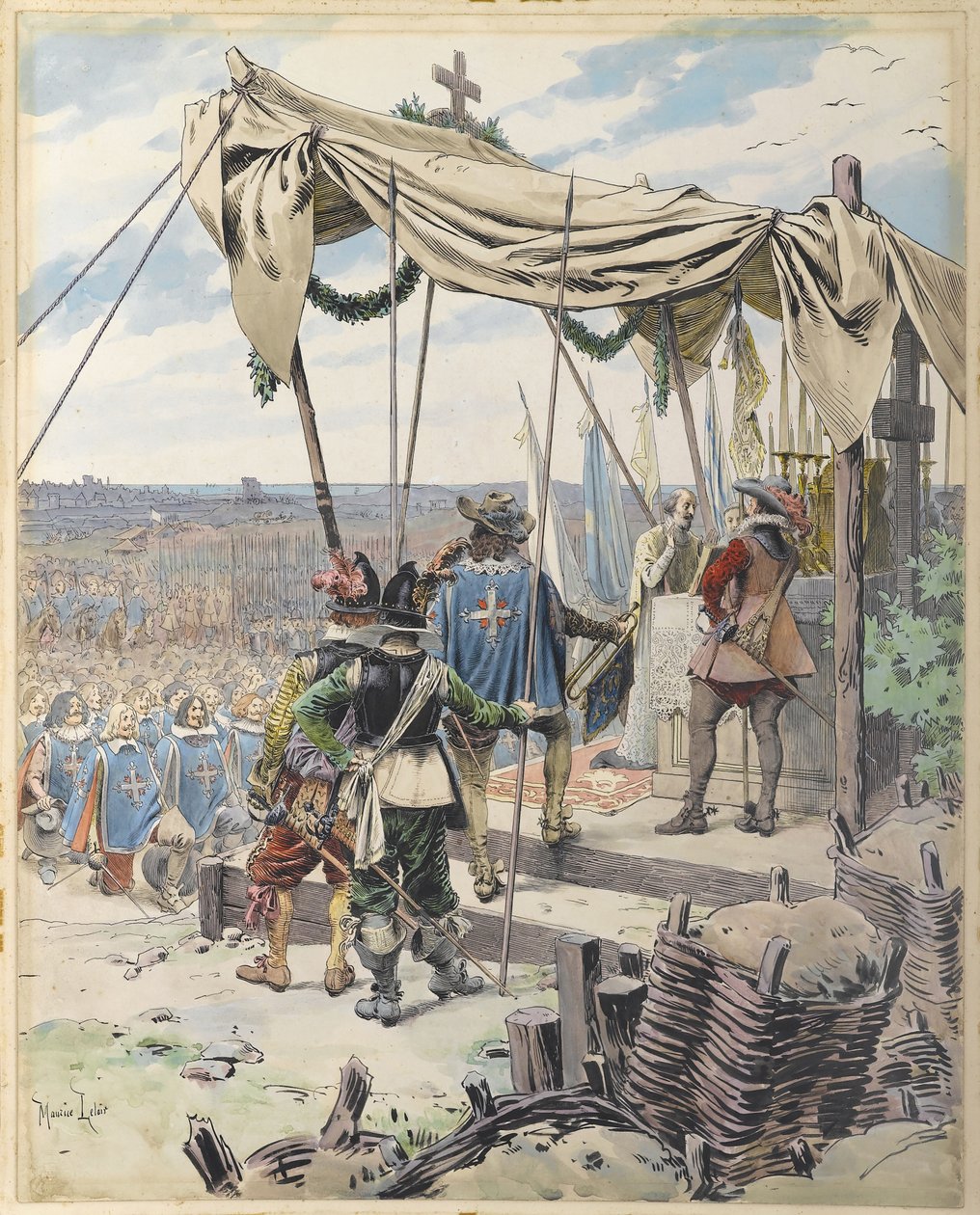 Richelieu før slaget, ca. 1900. av Maurice Leloir