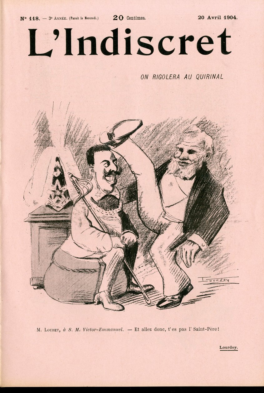 Cover av ""L'Indiscret"", Satirical in B & W av Maurice Radiguet
