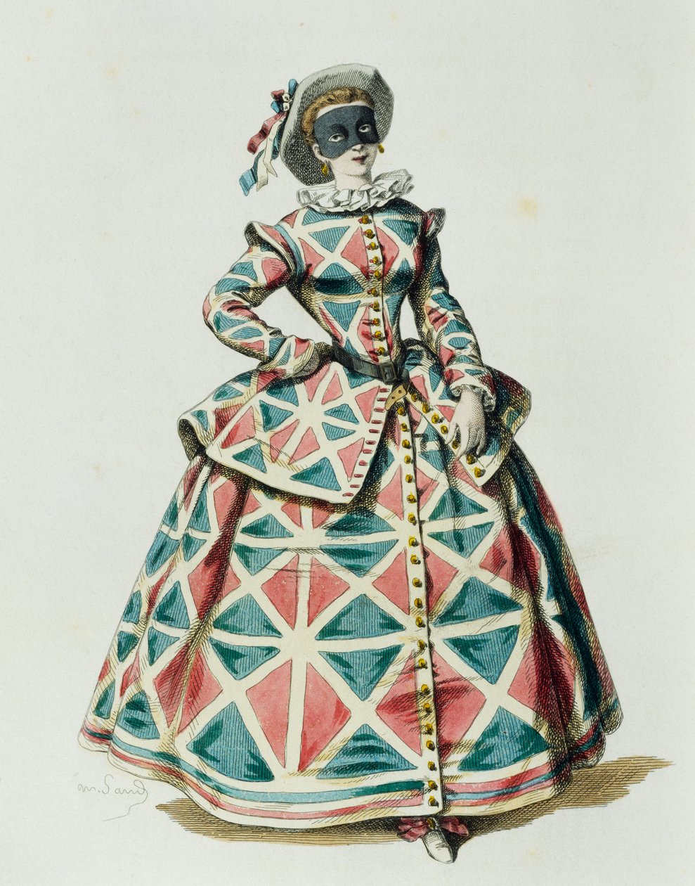 Arlecchina, av Maurice Sand (1823-1889) av Maurice Sand