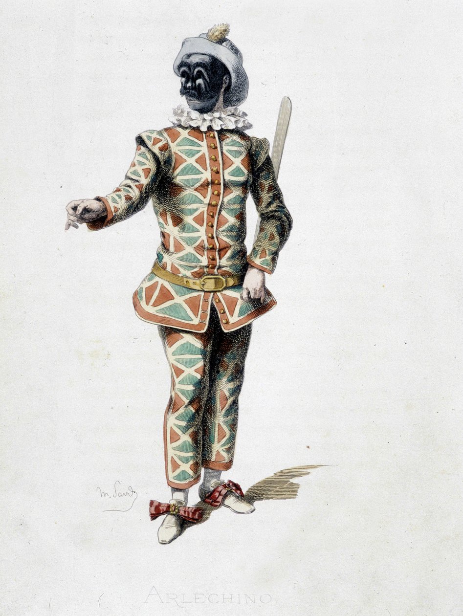 Arlechino (harlekin) av Maurice Sand