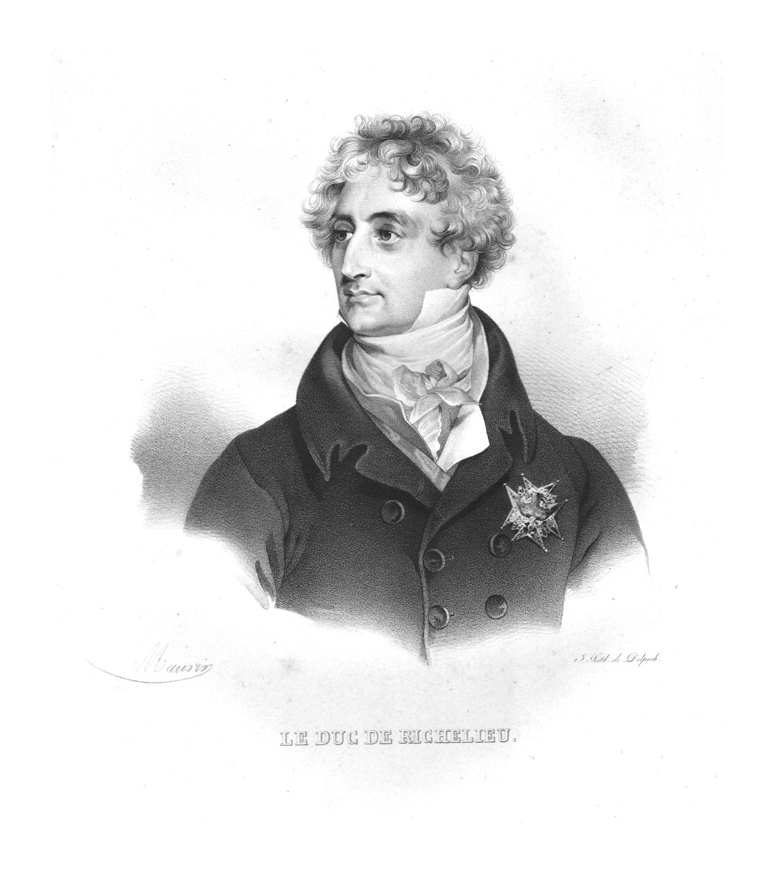 Armand-Emmanuel de Vignerot du Plessis, 1820-årene av Maurin