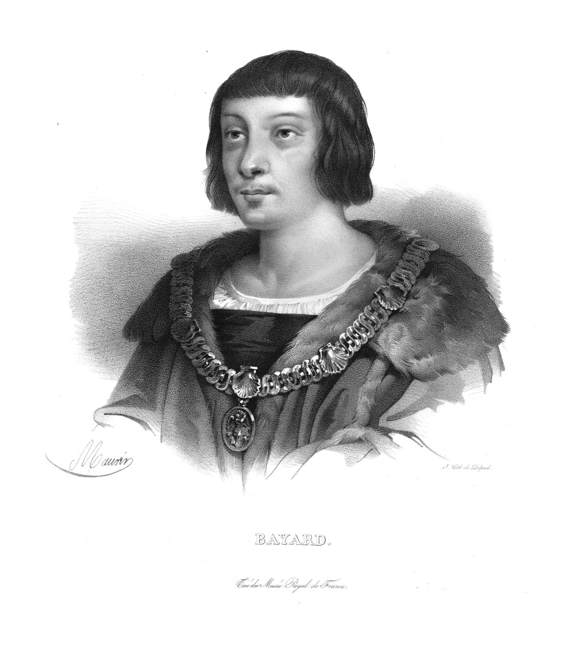 Pierre Terrail fra Bayard, ca 1820-tallet. av Maurin