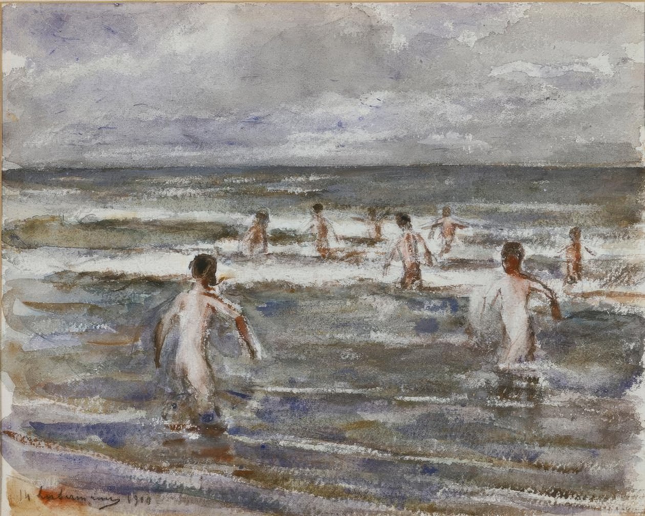 Badende gutt av Max Liebermann