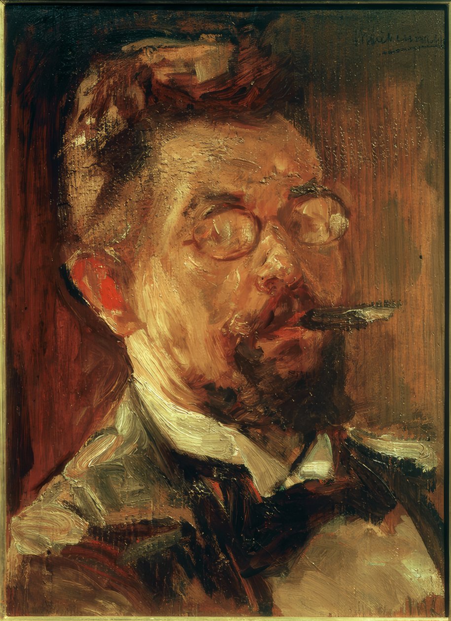 Portrett av Max Slevogt av Max Liebermann