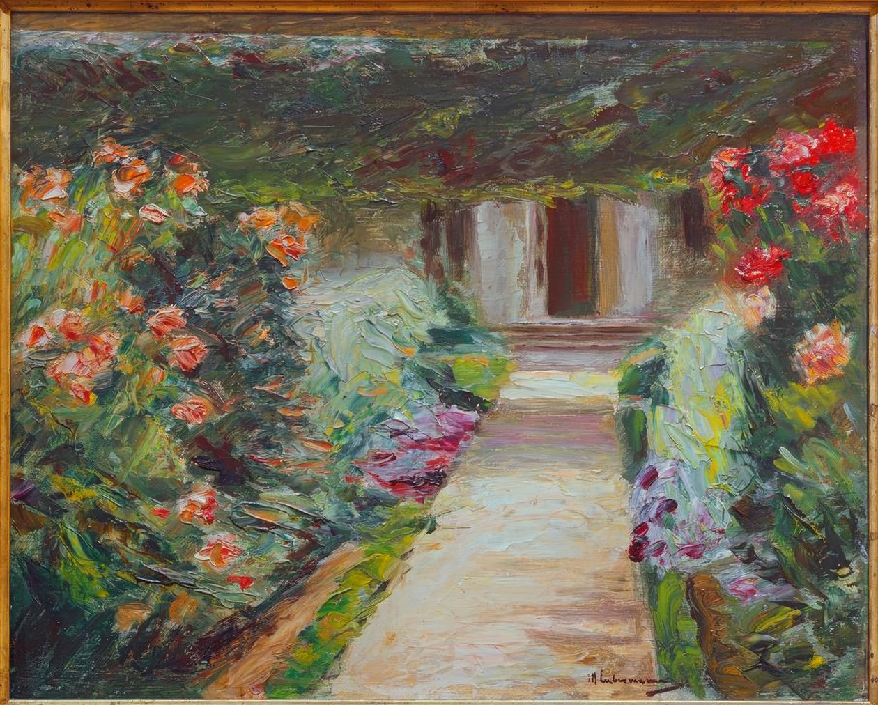 Kjøkkenhagen mot nordøst - blomsterstauder av Max Liebermann
