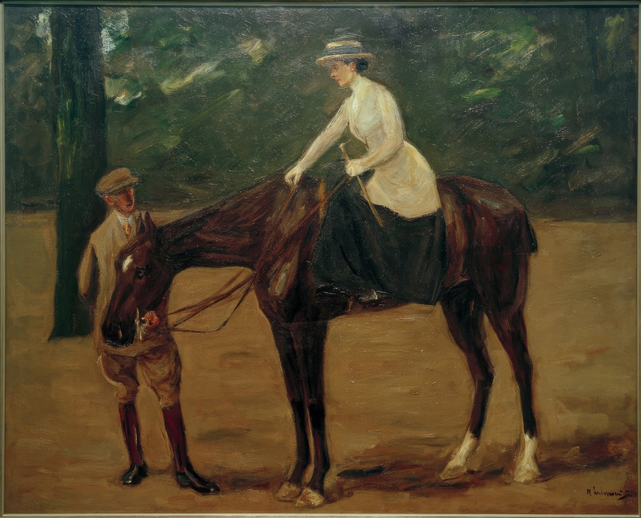 Kunstnerens datter til hest av Max Liebermann