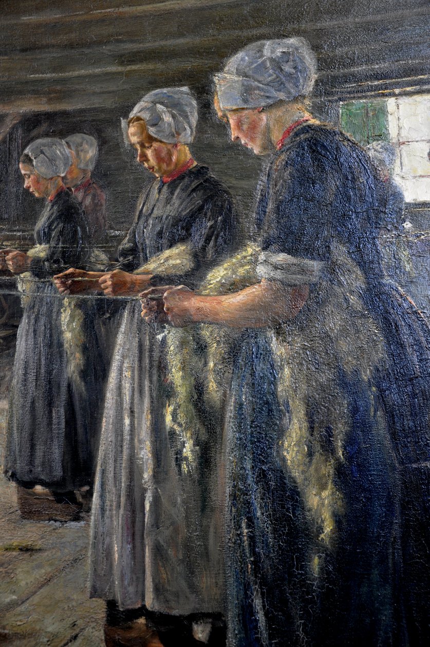 Linskrubbe i Laren1887 av Max Liebermann