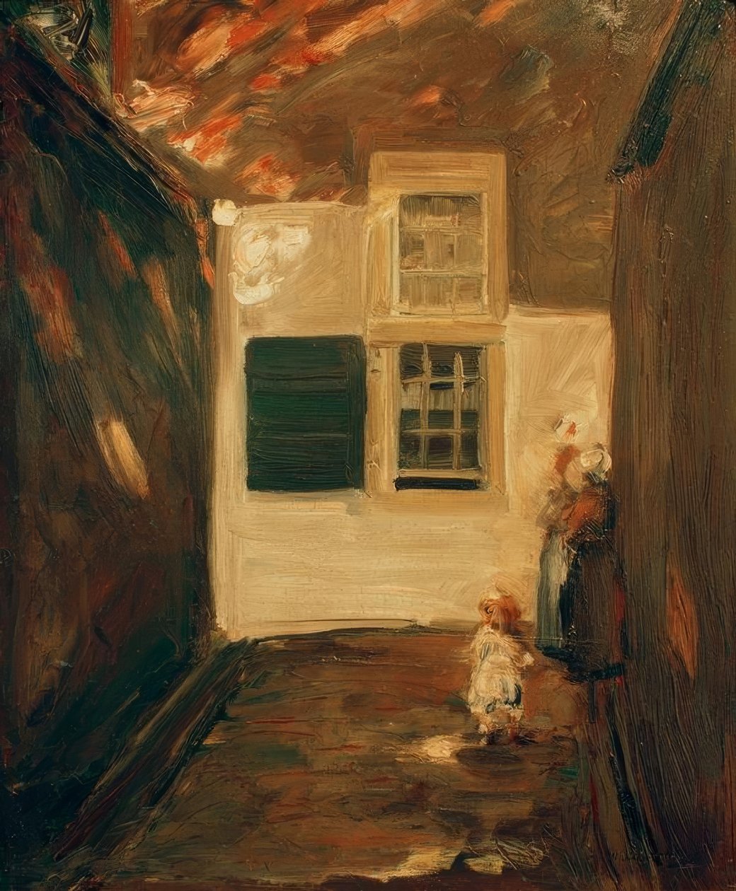 Alley i Leiden av Max Liebermann