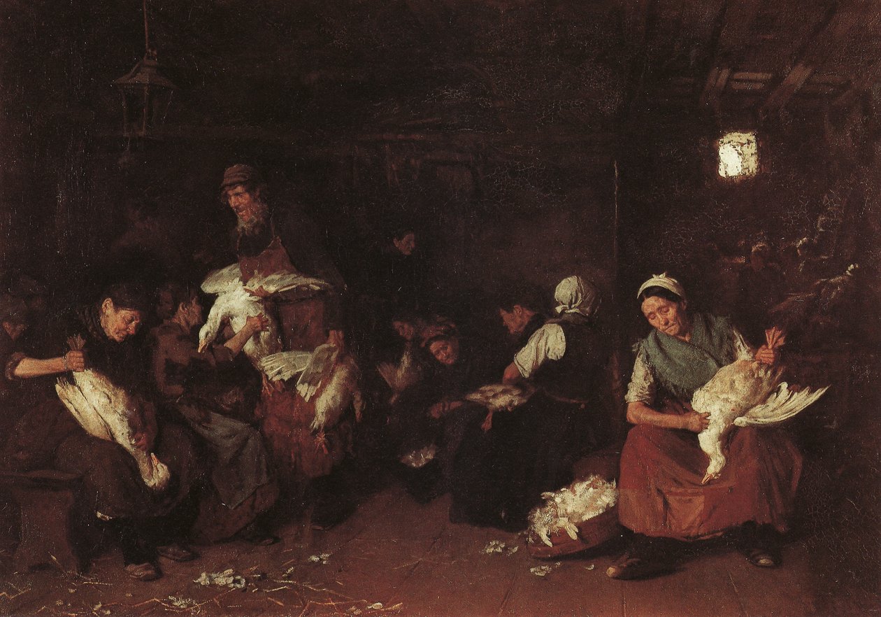 Gåsplukkere av Max Liebermann