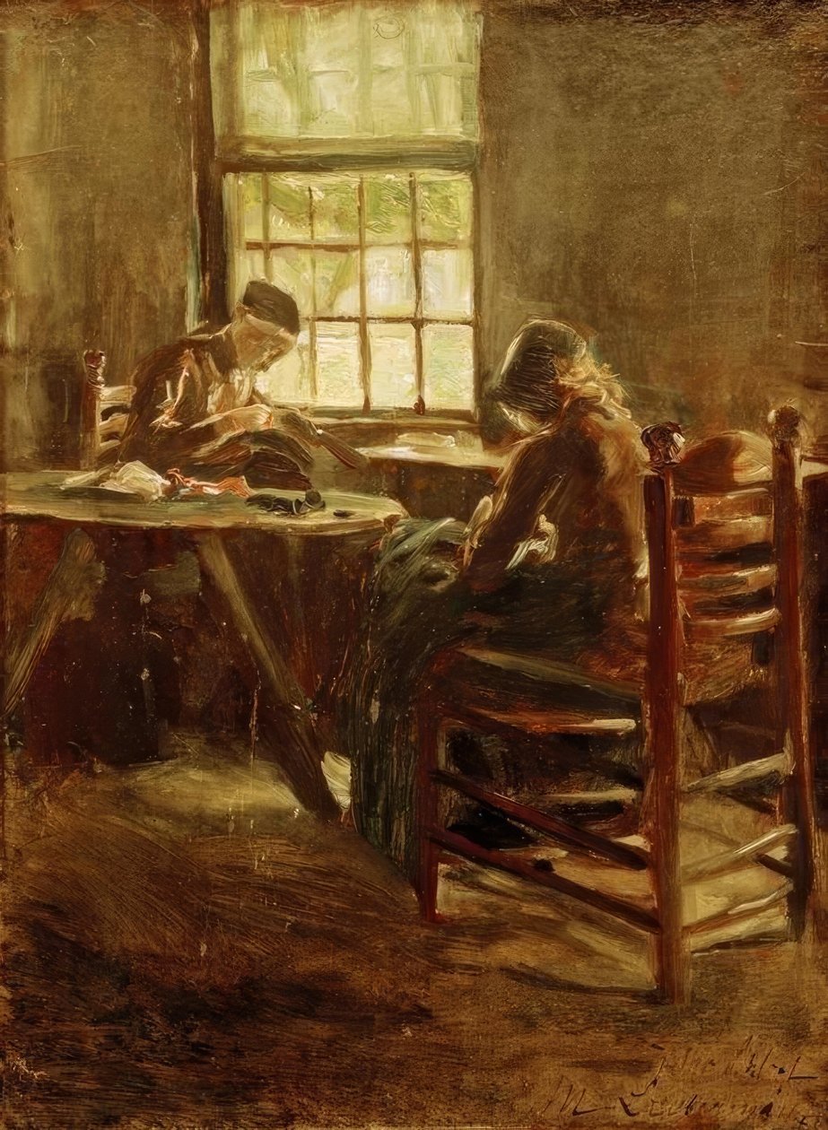 Nederlandsk interiør - syrom av Max Liebermann