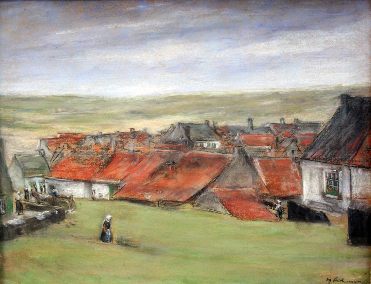 Nederlandsk landsby av Max Liebermann