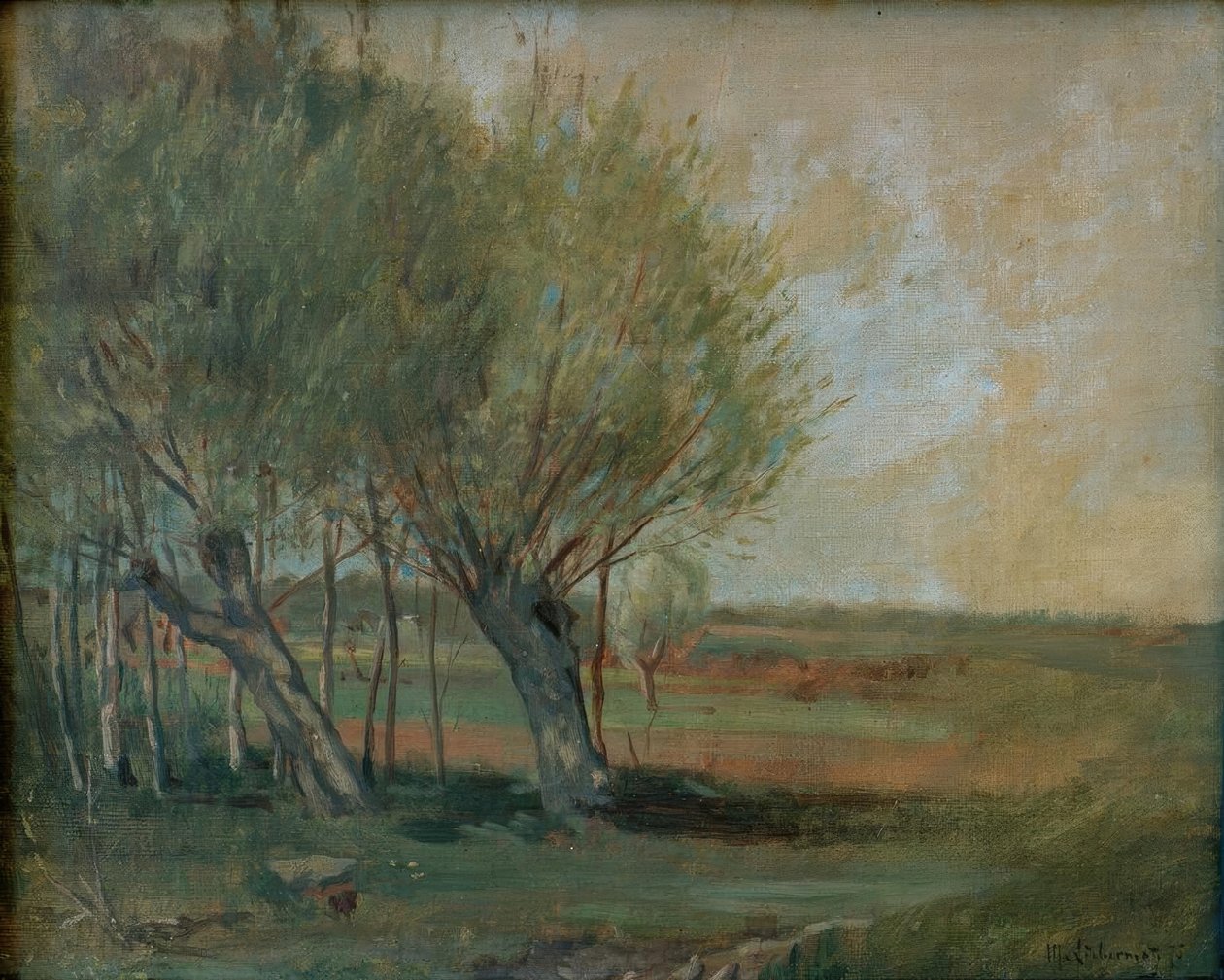 Landskap med beitemark av Max Liebermann