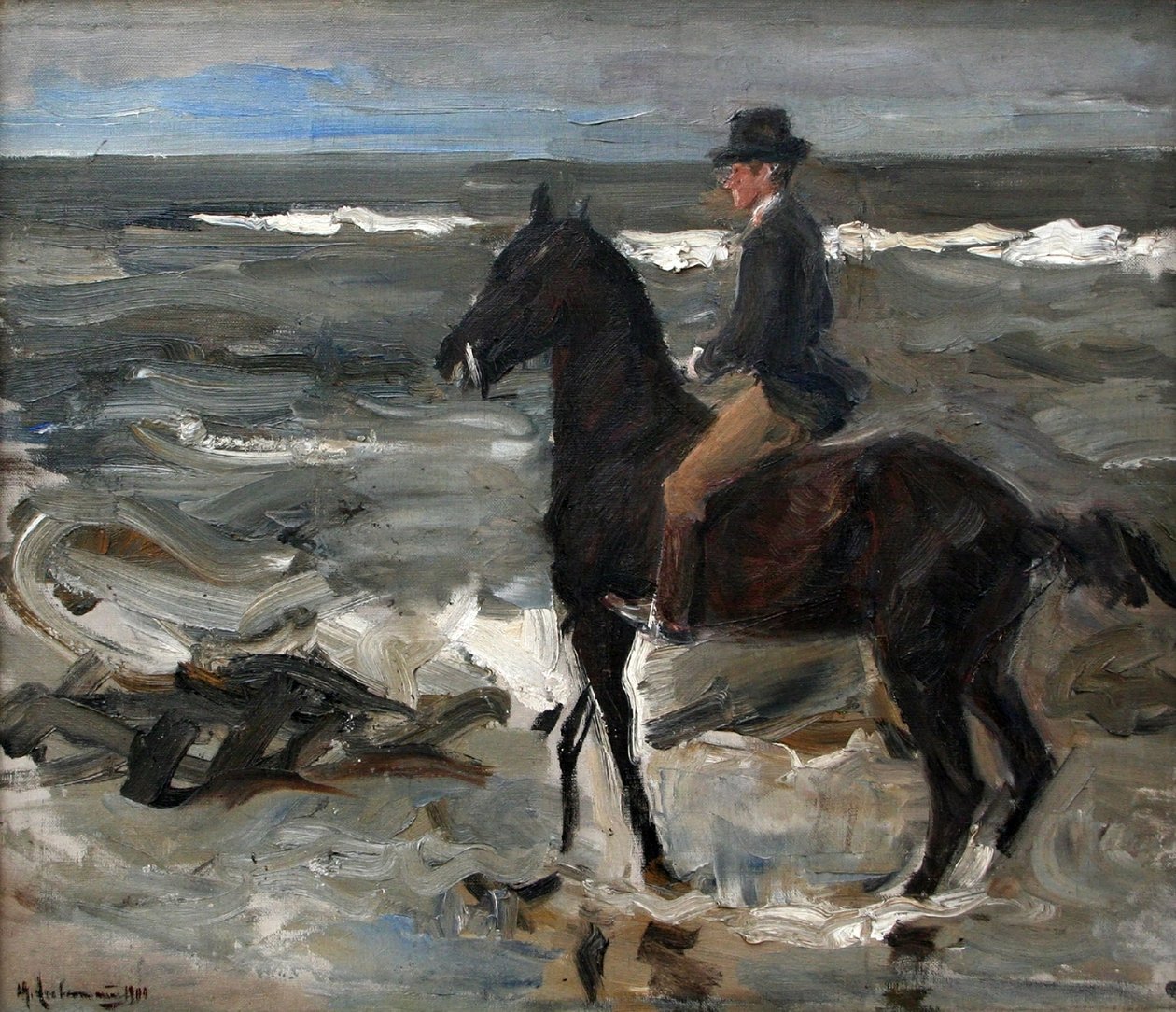 Rytteren på stranden av Max Liebermann