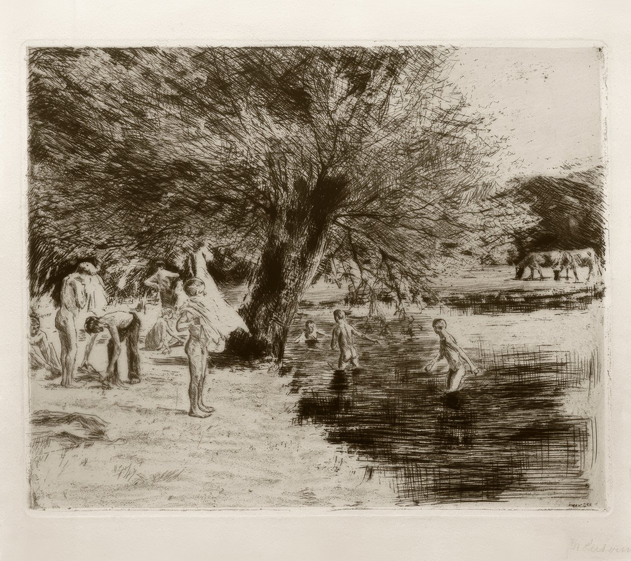 M.Liebermann, badegutter av Max Liebermann