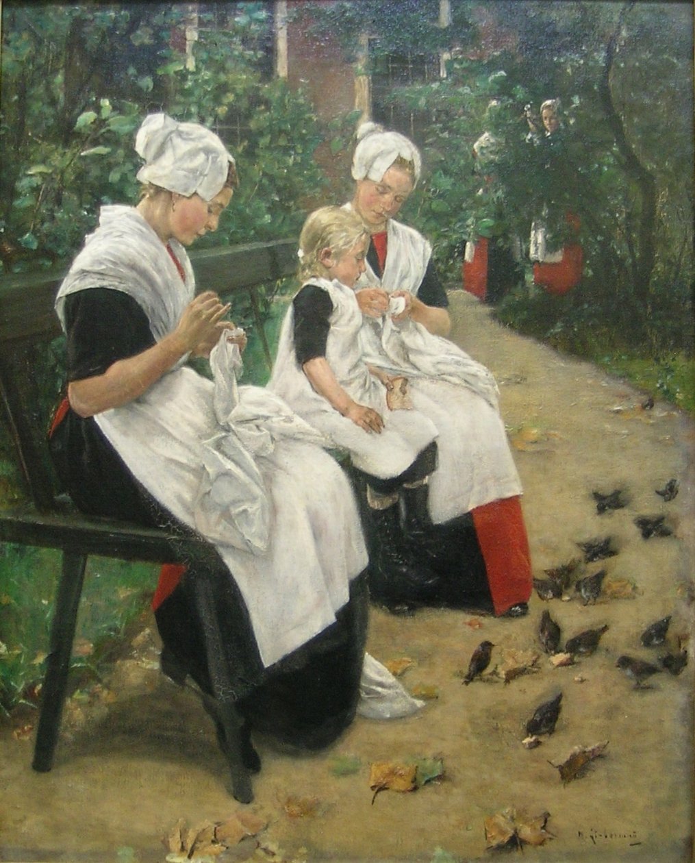 Jente i hagen av Max Liebermann