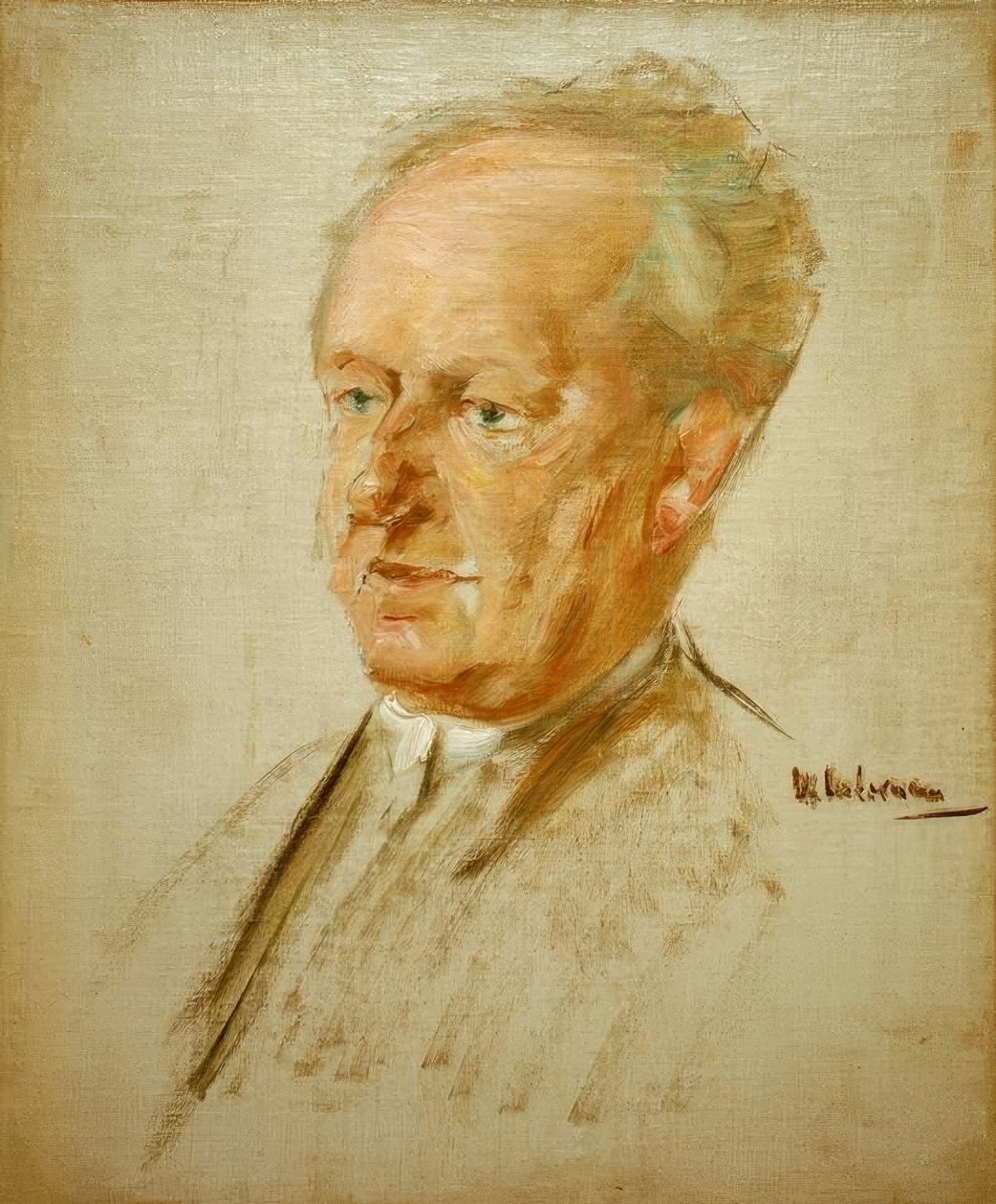 Portrett av Gerhart Hauptmann av Max Liebermann