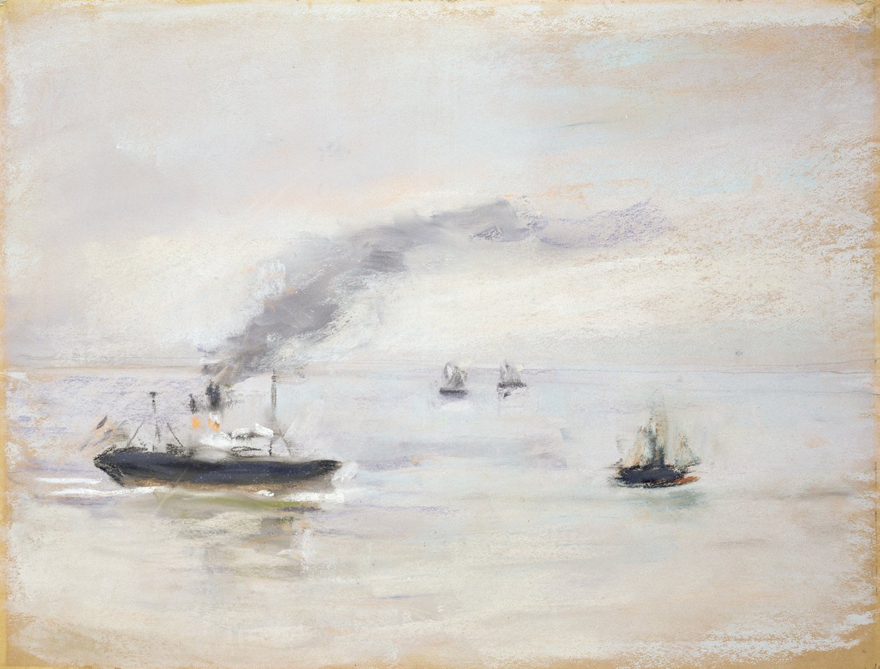 Regnfull atmosfære nær Elben, 1903 (pastell på papir) av Max Liebermann