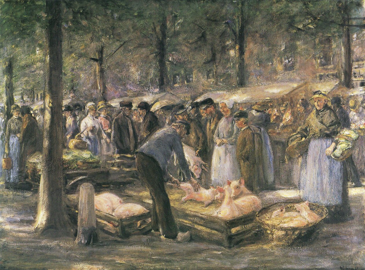 Grisemarked i Haarlem av Max Liebermann