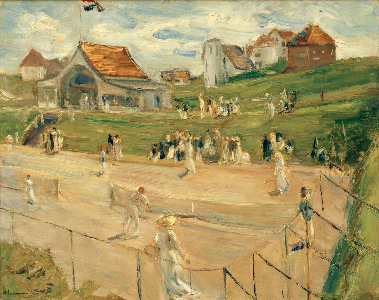 Tennisplassen i Noordwijk av Max Liebermann