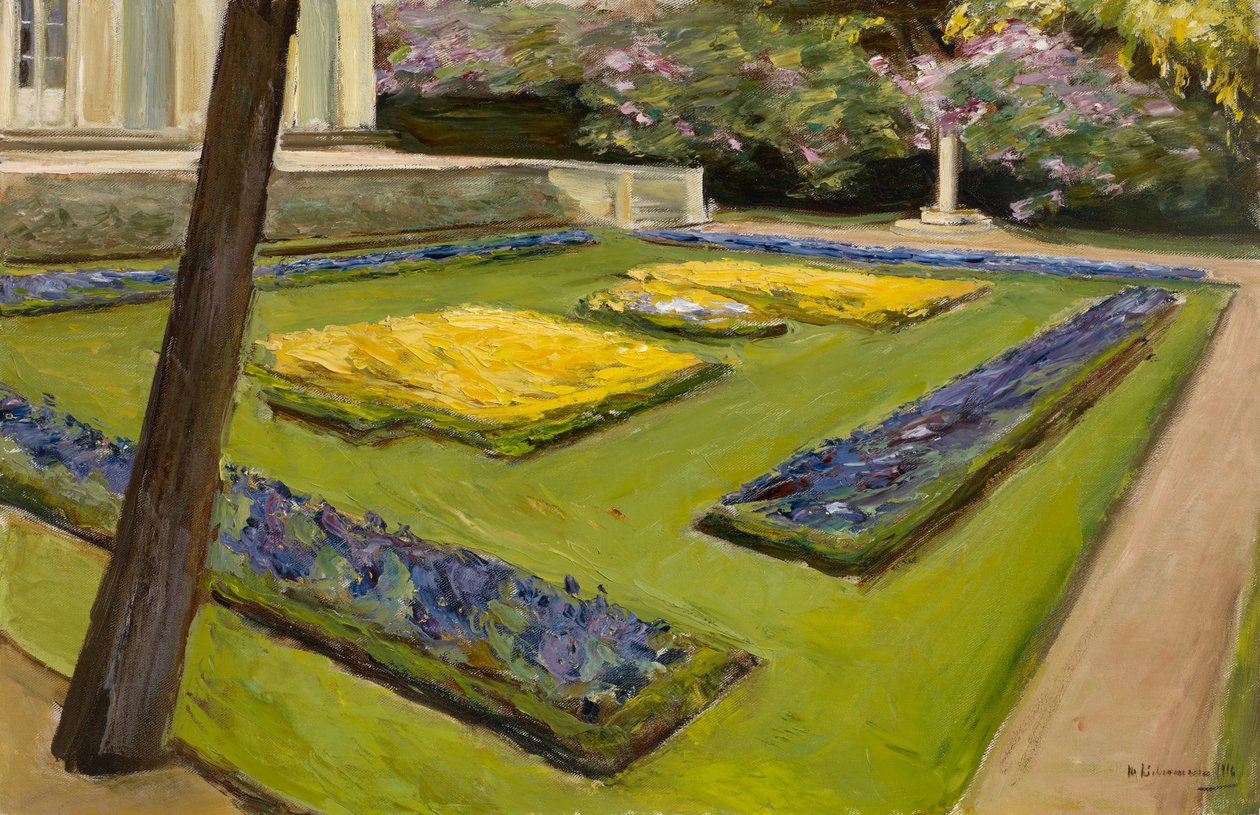 Terrasse i hagen nær Wannsee-sjøen mot nordvest, 1916 av Max Liebermann