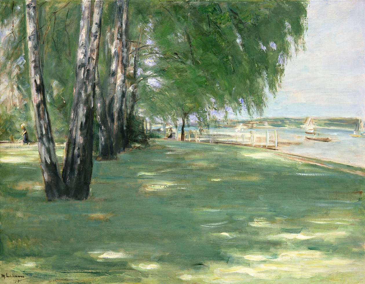 Kunstnerens hage i Wannsee, 1918 av Max Liebermann