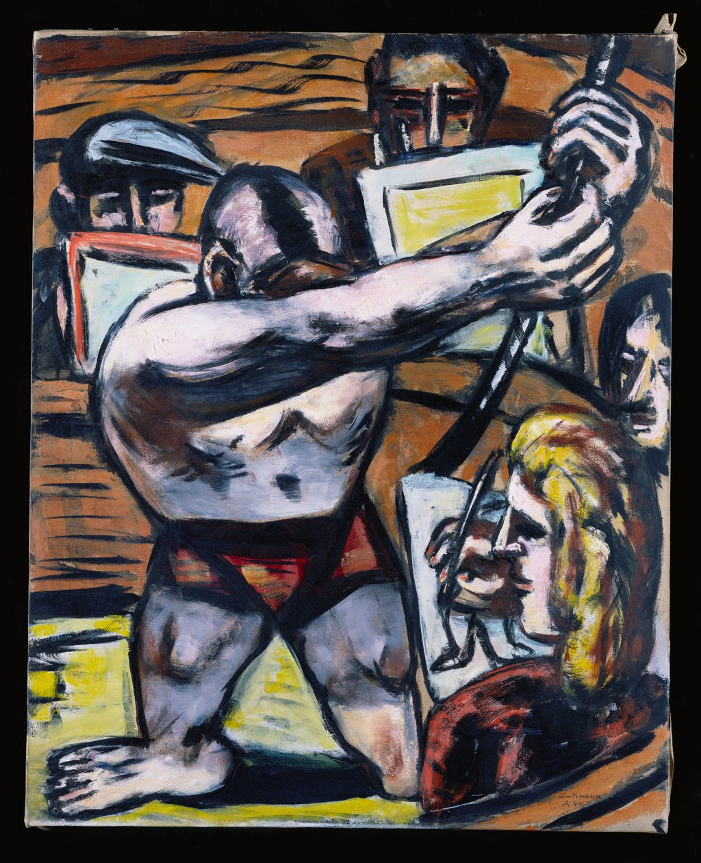 Akademie II, høsten 1944 (olje på lerret) av Max Beckmann