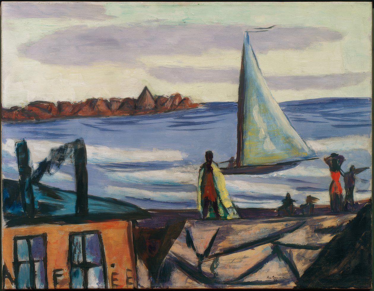 Dårlig utsikt på Bandol av Max Beckmann