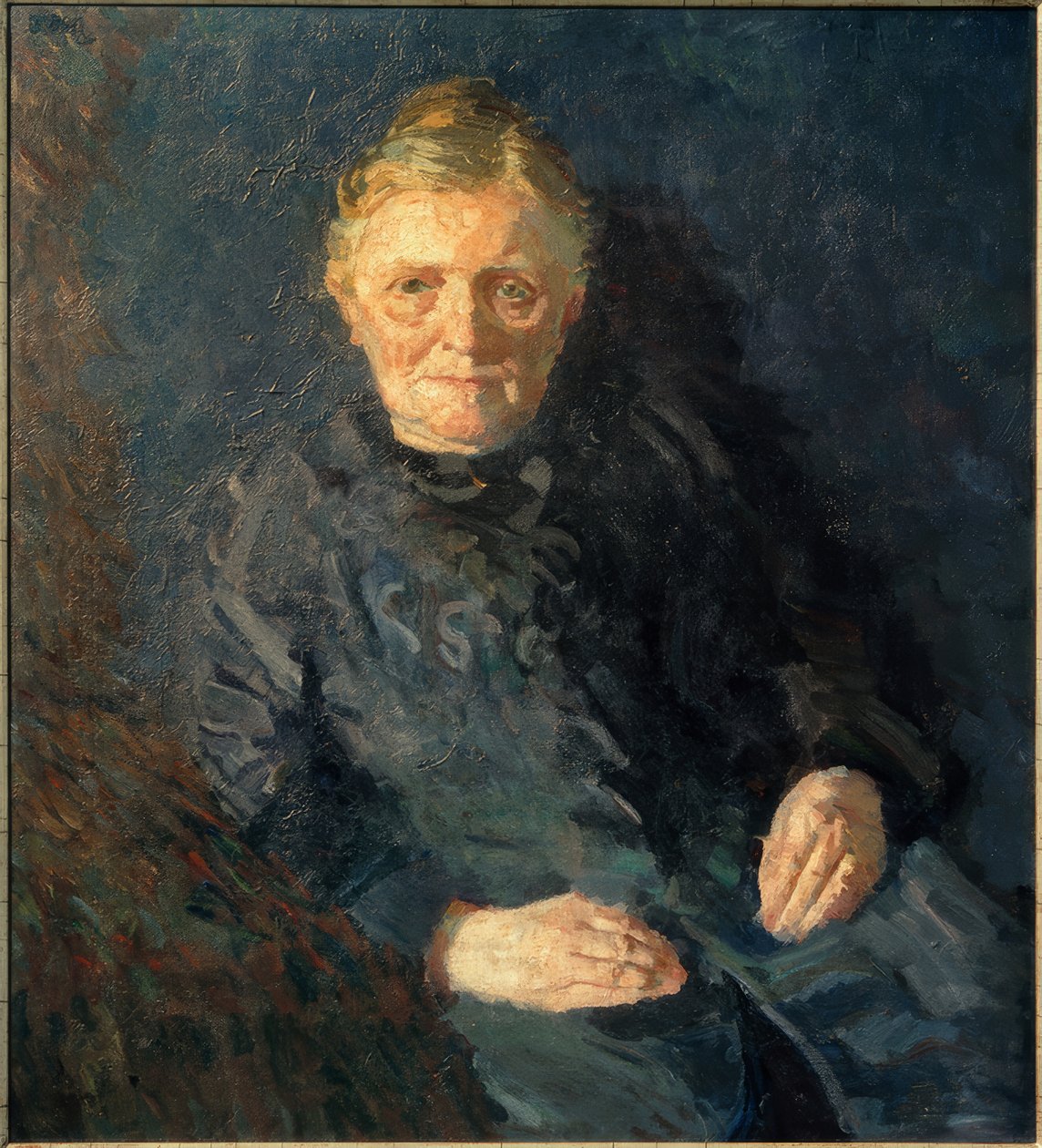 Portrett av moren av Max Beckmann