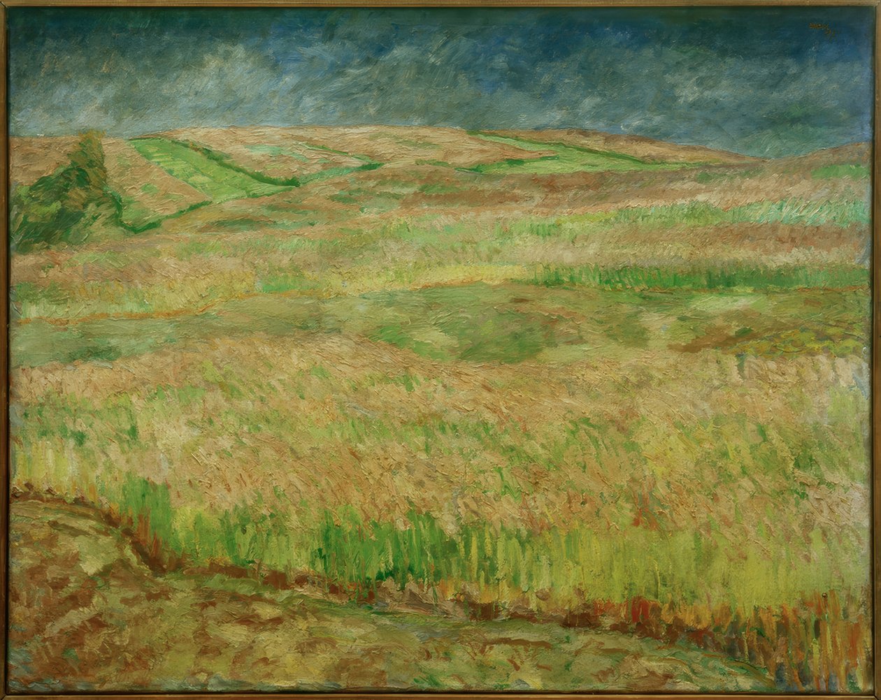 Blomstrende kornlandskap av Max Beckmann