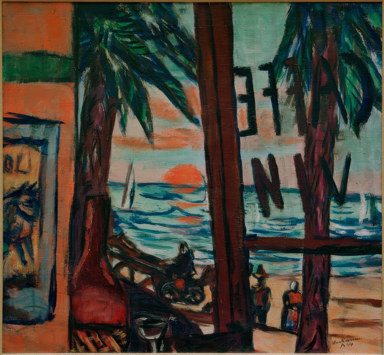 Kafé Bandol av Max Beckmann