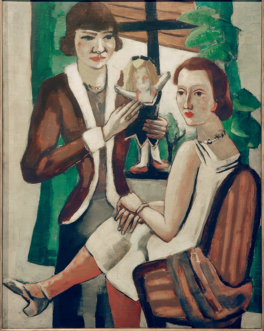 Damer ved vinduet av Max Beckmann